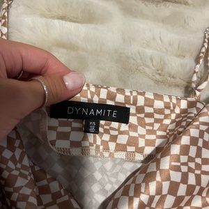 Dynamite satin effect slip dress
